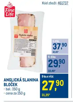 Makro Anglická Slanina bloček nabídka