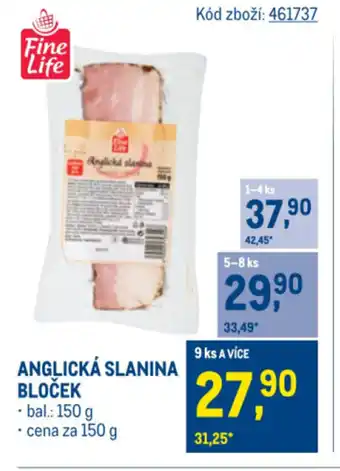 Makro Anglická Slanina bloček nabídka