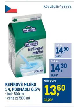 Makro Kefírové mléko 1%, podmásli 0,5% nabídka