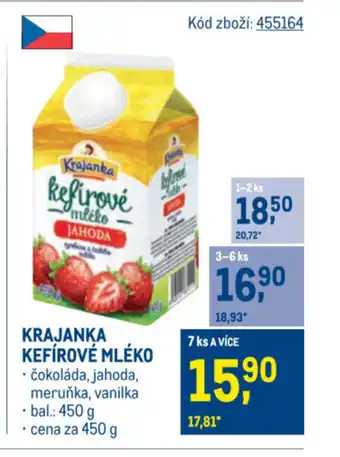 Makro KRAJANKA Kefírové mléko nabídka