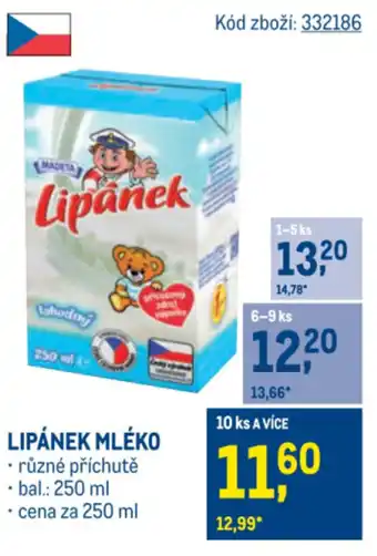 Makro MADETA Lipánek mléko nabídka