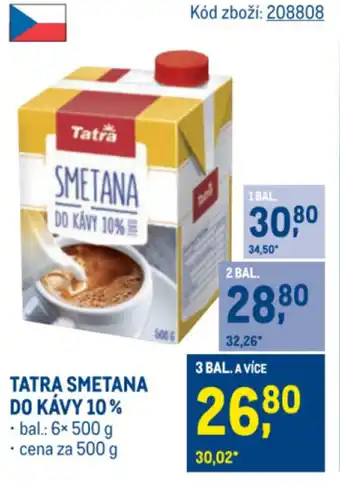 Makro TATRA Smetana do kávy 10% nabídka