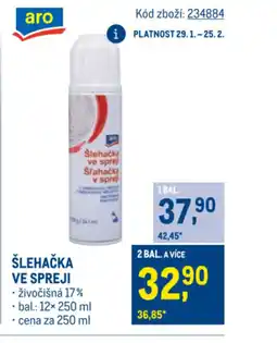 Makro Šlehačka ve spreji nabídka