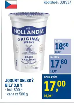 Makro Jogurt selský bílý 3,8% nabídka