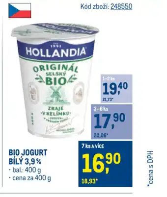 Makro Bio jogurt bílý 3,9% nabídka