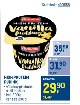 Makro EHRMANN High protein pudink nabídka