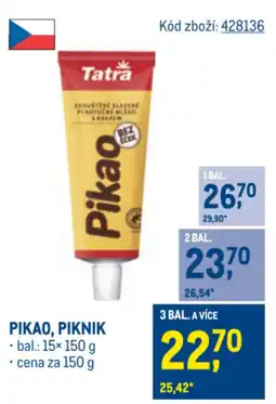 Makro TATRA Pikao, piknik nabídka