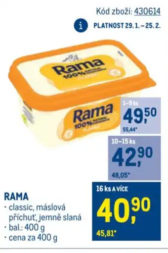 Makro RAMA nabídka