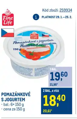 Makro Pomazánkové s jogurtem nabídka