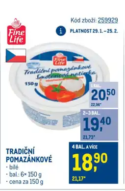 Makro Tradiční pomazánkové nabídka