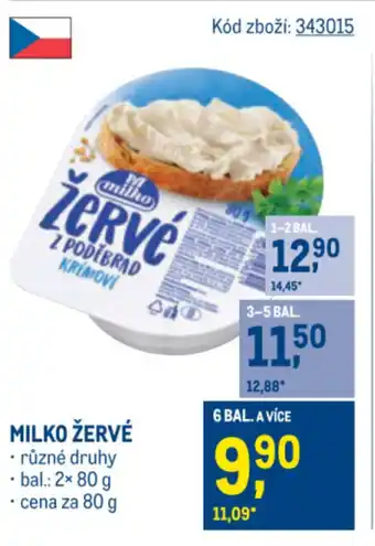 Makro Milko žervé nabídka