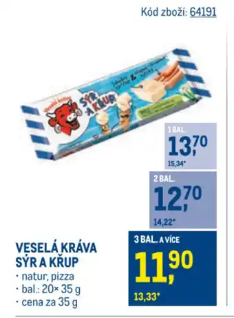 Makro Veselá kráva Sýr a křup nabídka