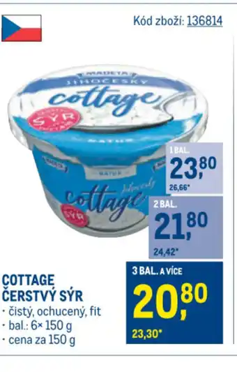 Makro Cottage čerstvý sýr nabídka