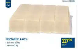 Makro Mozzarella 40% nabídka