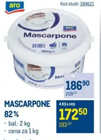 Makro Mascarpone 82% nabídka