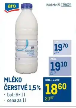 Makro Mléko čerstvé 1.5% nabídka