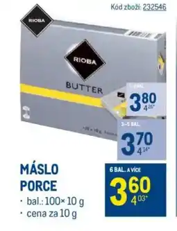 Makro RIOBA Máslo porce nabídka