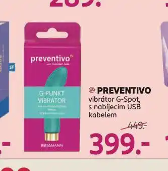 Rossmann Preventivo vibrátor nabídka