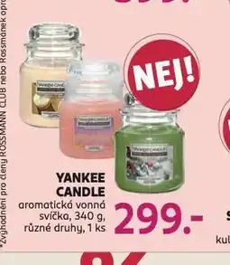 Rossmann Yankee candle aromatická svíčka nabídka