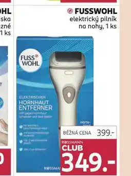 Rossmann Fusswohl elektrický pilník nabídka