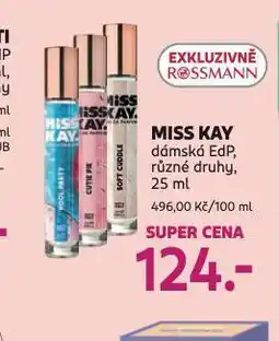 Rossmann Miss kay dámská edp nabídka