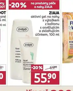 Rossmann Ziaja oaktivní gel na nohy nabídka