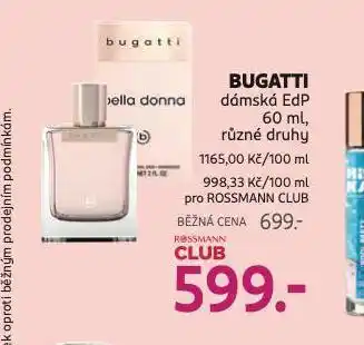 Rossmann Bugati dámská edp nabídka