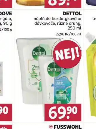 Rossmann Dettol náplň do bezdotykového dávkovače nabídka