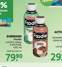 Rossmann Ehrmann foodie nutriční nápoj nabídka