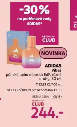 Rossmann Adidas vibes edp nabídka