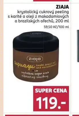 Rossmann Ziaja krystalický cukrový peeling nabídka