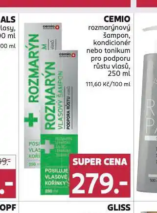 Rossmann Cemio rozmarýnový šampon, kondicioner nabídka