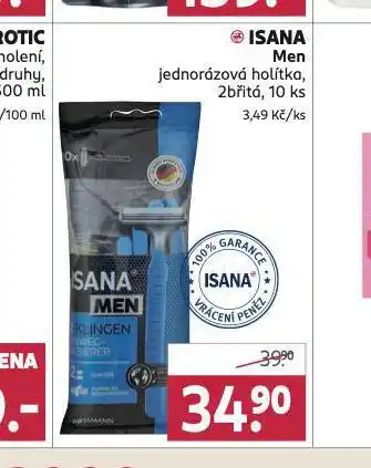 Rossmann Isana men jednorázová holítka nabídka