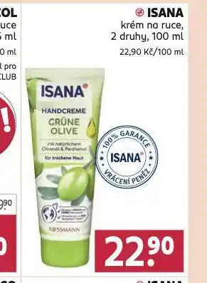 Rossmann Isana krém na ruce nabídka