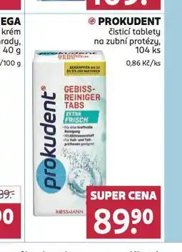 Rossmann Prokudent čistící tablety na zubní protézy nabídka