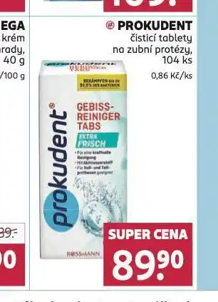 Rossmann Prokudent čistící tablety na zubní protézy nabídka