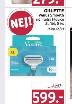 Rossmann Gillette venus smooth náhradní hlavice nabídka