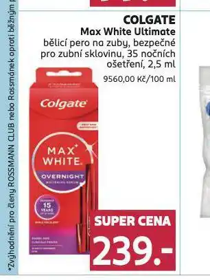 Rossmann Colgate max white ultimate bělicí zubní pasta nabídka