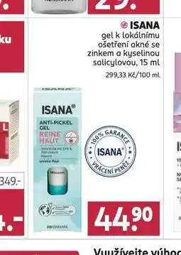 Rossmann Isana gel k lokálnímu ošetření akné nabídka