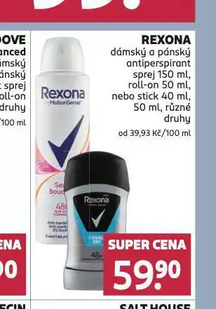 Rossmann Rexona antiperspirant nabídka