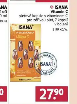 Rossmann Isana vitamin c pleťové kapsle nabídka