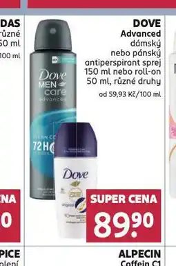 Rossmann Dove advanced antiperspirant nabídka