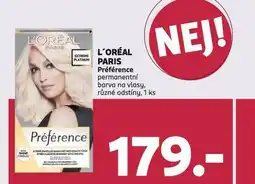 Rossmann Loreal paris préférence permanentní barva na vlasy nabídka