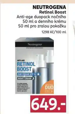 Rossmann Neutrogena retinol boost krém nabídka