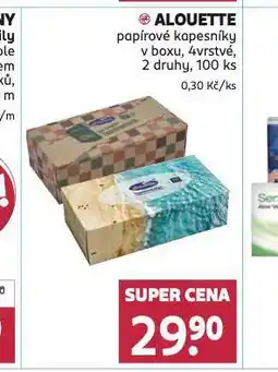 Rossmann Alouette papírové kapesníky nabídka