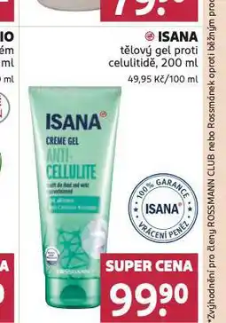 Rossmann Isana tělový gel proti celulitidě nabídka