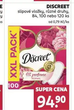 Rossmann Discreet slipové vložky nabídka