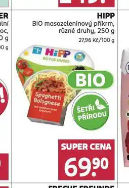 Rossmann Hipp bio masozeleninový příkrm nabídka