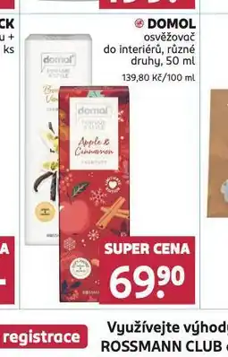 Rossmann Domol osvěžovač nabídka