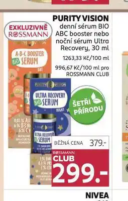 Rossmann Purity vision sérum nabídka